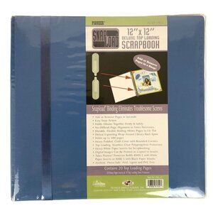 Pioneer Scrapbook 12x12 Blue Snap Load Deluxe Top Loading 10 Pages DSL-12BL NEW